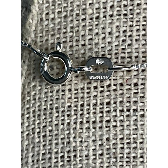 14" Silver 925 Box Chain Necklace Delegate Simple Classy - Picture 4 of 6